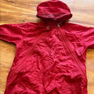 Bright Pink Hooded Anorak Jumpsuit